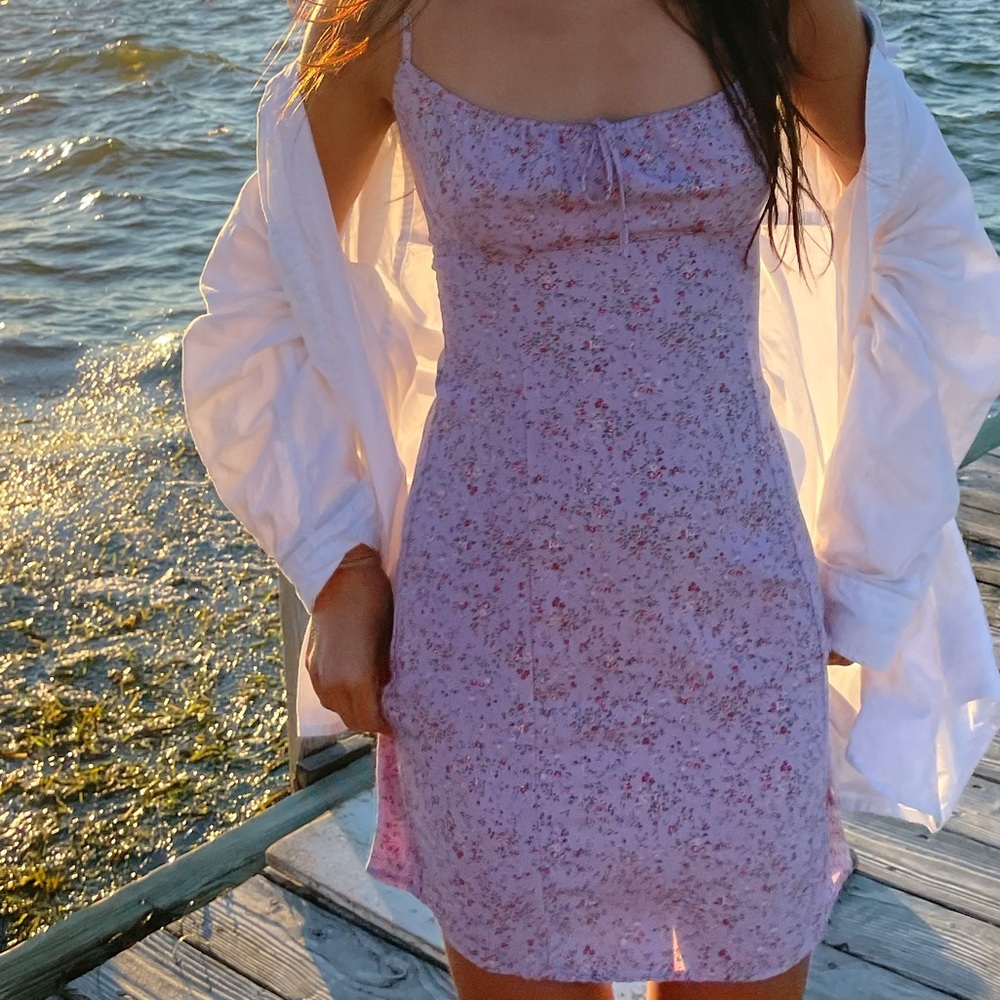 brandy melville purple jennifer dress